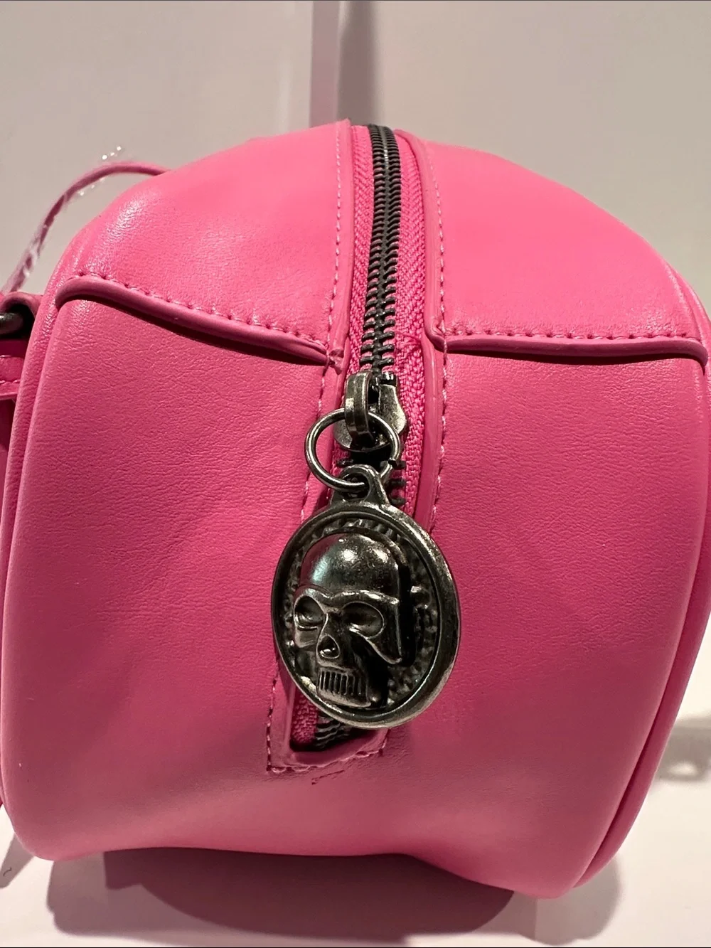 NWT Ed Hardy Pink Harmony Bowling Satchel with adjustable Straps.